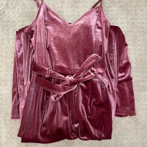 Disco Queen velvet jumpsuit